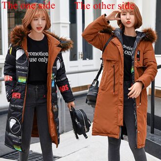 Koreaanse Stijl Winter Jas Vrouwen Staan Kraag Effen Aankomst Vrouwelijke Down Jas Losse Oversized Womens Korte Parka H48 Oranje / XXXL