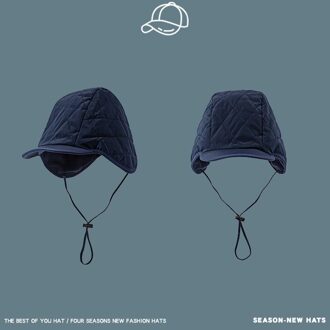 Koreaanse Style Vrouwen Down Warm Winter Bomber Hoed Vliegen Cap Lady Fluwelen Verstelbare Vizieren Outdoor Zon Hoeden Visser hoed marine