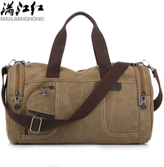 Korean 2020 New Simple Men's Handbag Casual Wild Large Capacity Canvas Bag Fashion Personality Shoulder Bag Fashion Travel Bag