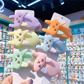 Korean Children Cartoon Rabbit Hairpin Cute Kitten Hairpin Little Girl Cloth Fox Bb Clip Bangs Edge Clip Hair Pin For Girls