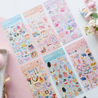 Korean Import Nekoni Sweet Ice Cream Playground Party Cute Stickers Scrapbooking Diy Tools Japanese Stationery Stickers Gift