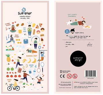 Korean Import Suatelier Brand Sonia Daily Exercise DIY Scrapbooking Diary Stationery Stickers Supplies