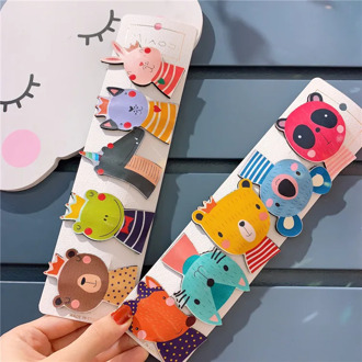Korean New Children's Cartoon Rabbit Hair Clip Hair Ornament Girl Baby Cute Lovely Animal Color Bb Clip Hair Pin