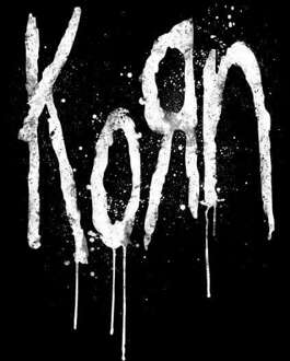 Korn Splatter Men's T-Shirt - Black - 3XL Zwart
