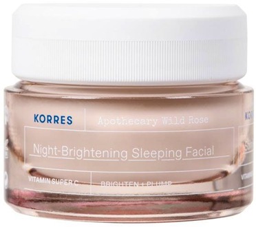 KORRES Nachtcrème Korres Apothecary Wild Rose Night-Brightening Sleeping Facial 40 ml