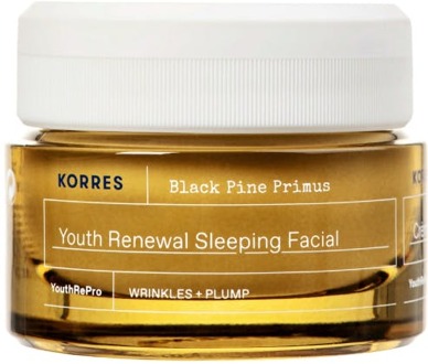 KORRES Nachtcrème Korres Black Pine Primus Youth Renewal Sleeping Facial Night Cream 40 ml