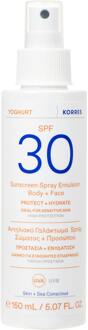 KORRES Zonnebrandspray Korres Yoghurt Sunscreen Spray Emulsion SPF 30 Body & Face 150 ml