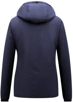 Kort gewatteerde jas getailleerd Blauw - XS