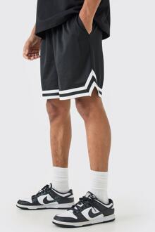 Korte Baggy Mesh Basketbal Shorts, Black - L