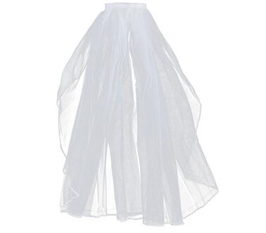 Korte Bruiloft Sluier Tulle White Bridal Veils Met Kam En Lint Rand Voor Bloem Meisjes Bruid Huwelijk Bruiloft Accessoires