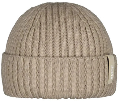 Korte Fisherman Beanie Muts Barts , Beige , Unisex - ONE Size