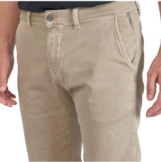 Korte joggingbroek voor heren van Le Temps Des Cerises Beige - 29 (Taille)