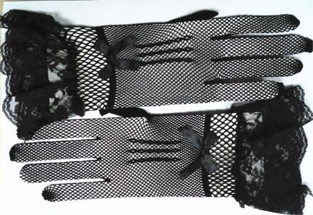 Korte Kant Strik Gaas Jurk Ms Zon Bescherming Handschoenen Antislip Prestaties Uv Fotografie Handschoenen