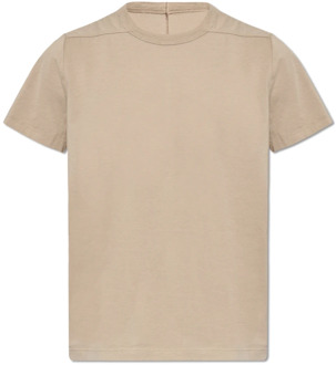 Korte Level T T-shirt Rick Owens , Gray , Heren - Xl,L,M,S