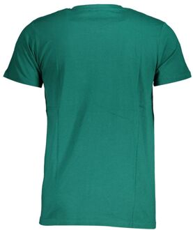 Korte Mouw Crew Neck T-shirt Donkergroen