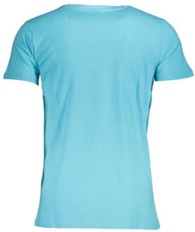 Korte Mouw Crew Neck T-shirt - maat 2XL Turquoise