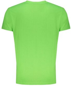 Korte Mouw Crew Neck T-shirt - maat XL Limoengroen