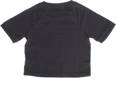 Korte mouw cropped t-shirt 626677 voor meisjes Grijs - 12-13J / 152-158cm