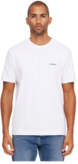 Korte Mouw Logo T-shirt Gabba , White , Heren - 2Xl,Xl,L,M,S