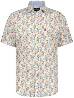 Korte Mouw Overhemd Stamps Stretch Multicolor  L