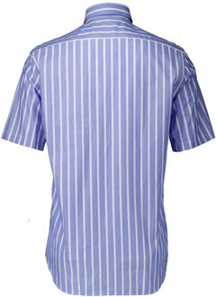 Korte mouw overhemden 25413079 - maat 41 (L) Lichtblauw