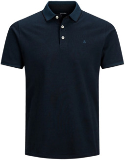 Korte Mouw Polo Shirt Jack & Jones , Blue , Heren - 2Xl,Xl,L,M,S,Xs