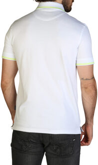 Korte Mouw Polo Shirt Met Geborduurd Logo Wit