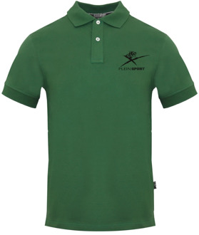 Korte Mouw Polo Shirt Plein Sport , Green , Heren - 2Xl,Xl,M,S