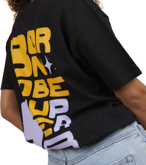 Korte mouw t-shirt met ronde hals Born To Be SPRBCA-2202 man Zwart - 2XL