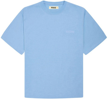 Korte Mouw T-shirt Woodbird , Blue , Heren - Xl,L,M,Xs