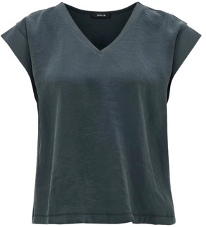 Korte Mouw Top Saduna Opus , Green , Dames - L,M,S