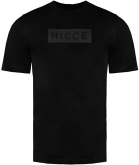 Korte Mouw Zwart Crew Neck Heren Piek Katoen T-Shirt 0211 K002 0001