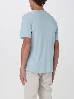 Korte Mouwen Crew Neck T-shirt Lichtblauw