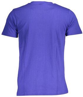 Korte Mouwen Crew Neck T-shirt - maat 2XL Middelblauw
