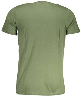 Korte Mouwen Crew Neck T-shirt - maat 2XL Salie Groen