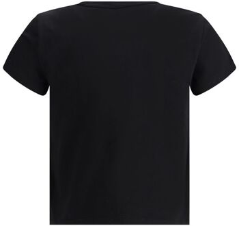 Korte Mouwen Crew Neck T-shirt - maat XS Zwart