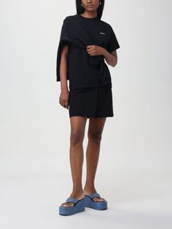 Korte Mouwen Crew Neck T-shirt Zwart