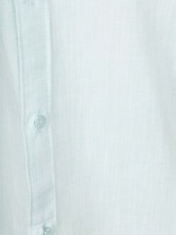 Korte Mouwen Overhemd Cotton Slub Lichtgroen - L,M,XL,XXL