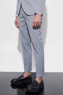 Korte Skinny Fit Pantalons, Grey - 28R