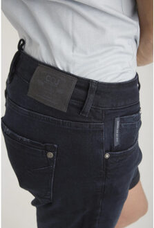 Korte spijkerbroek dennis black Zwart - XXL