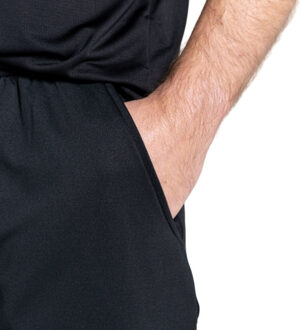Korte trekkoordshort heren sprinted Zwart - XL
