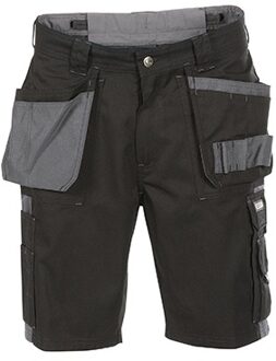 Korte werkbroeken Dassy MONZA Korte Werkbroek Zwart/Grijs NL maat 48 BE maat 42
