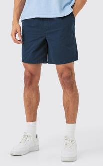 Kortere Baggy Marineblauwe Shorts, Navy - XS