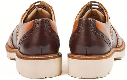 Kortney Leren Dames Tan Multi-Brogues Schoenen Bruin - EU 36 / UK 3