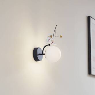 Kosmo wandlamp, kunststof, astronaut, 30 cm hoog wit