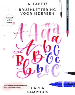 Kosmos Uitgevers Alfabet! Brushlettering voor iedereen - Carla Kamphuis - ebook