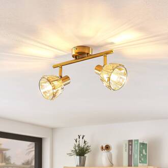Kosta plafondlamp, 2-lamps, messing helder, messing