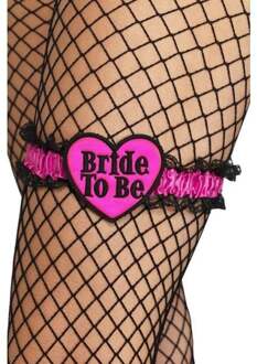 Kostuum Accessoire Bride To Be Garter Roze