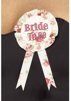 Kostuum Accessoire Vintage Bride to Be Rosette Multicolours