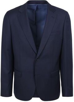 Kostuum Birds Eye Wol Donkerblauw - 102,46,48,50,52,54,56,98